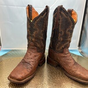 Dan Post women 7 exotic quill cowgirl boots